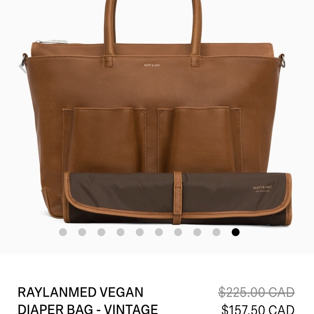 Matt & Nat Tan Vegan Diaper Bag